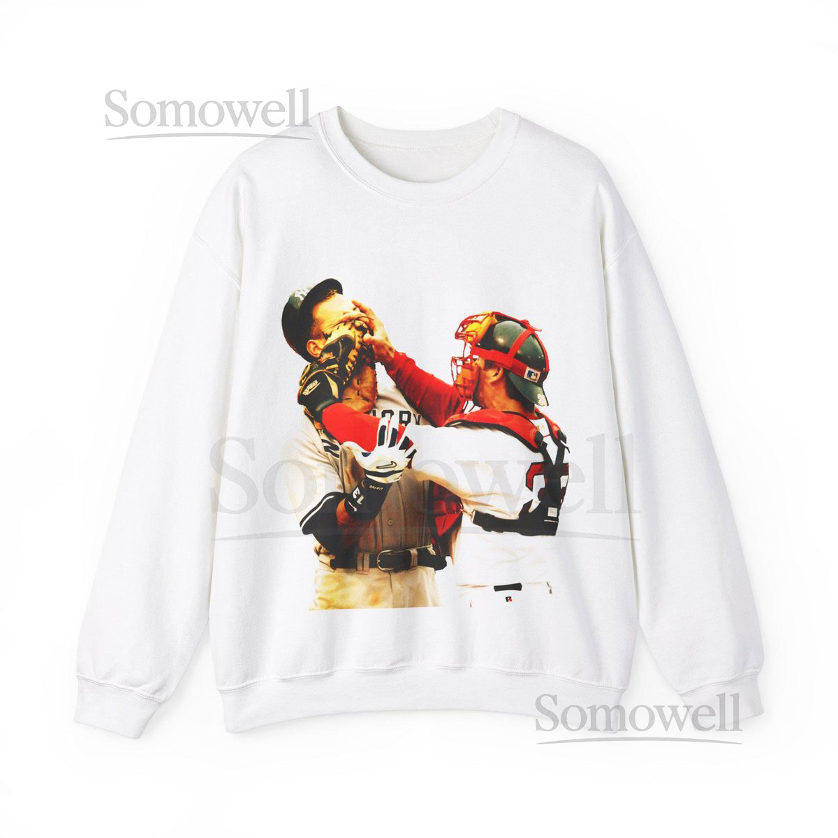 Jason Varitek Alex Rodriguez Fight Crewneck Sweatshirt Red Sox Fan gift_351