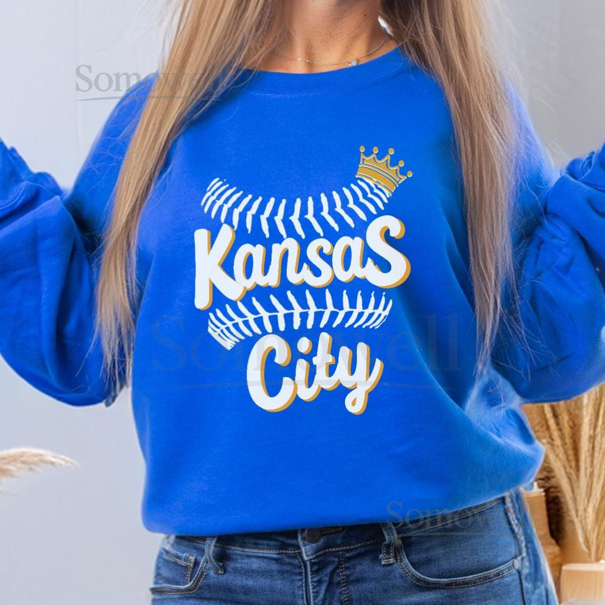 Kansas City Royals Crewneck Sweatshirt KC Baseball Fan Gift_420