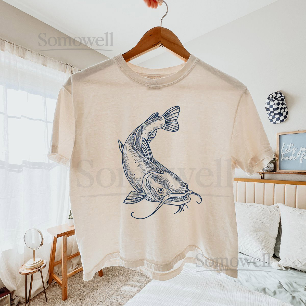 Vintage Look Catfish Predators Cropped Tee Nashville Hockey Gift Shirt Comfort Colors Boxy Tee_729