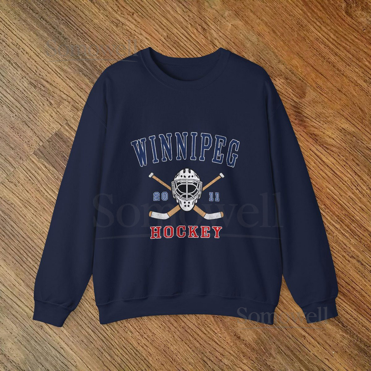 Winnipeg Hockey Crewneck Sweatshirt Retro NHL Winter Apparel_799