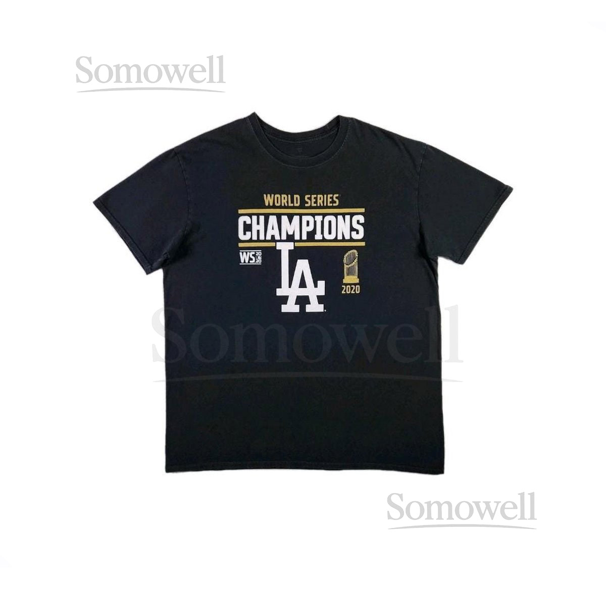 LA Dodgers T-shirt XL Black - MLB World Series Champions Sportswear Apparel Double Sided Graphic Gift For Sports Fan Unisex Fanwear_545