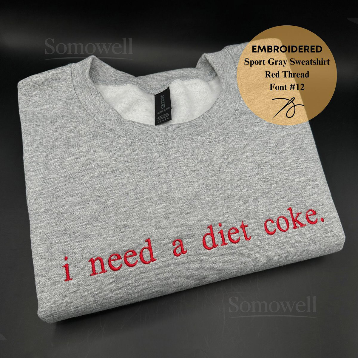 Embroidered i need a diet coke Sweatshirt Funny Gift Sweatshirt Soda Lover Funny Coke Gift for Diet Coke Lover Soda Gift Crewneck_82