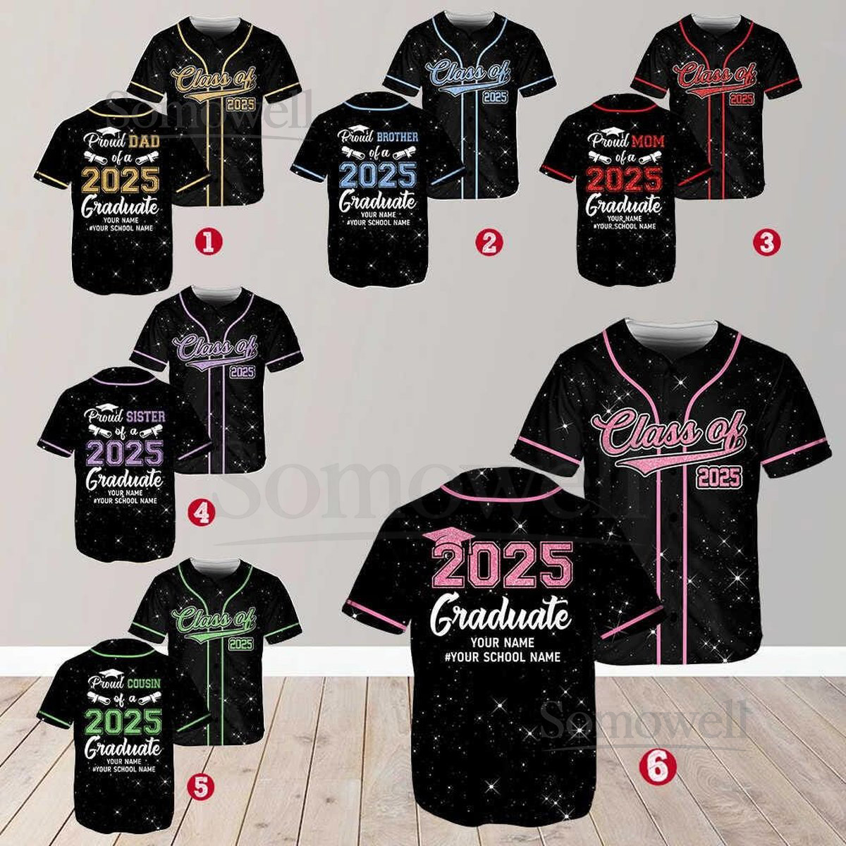 Personalized Proud Family Baseball Jersey Custom Name Proud Of A 2025 Graduate Baseball Jersey Graduation 2025 Jersey Senior 2025 Gifts_345