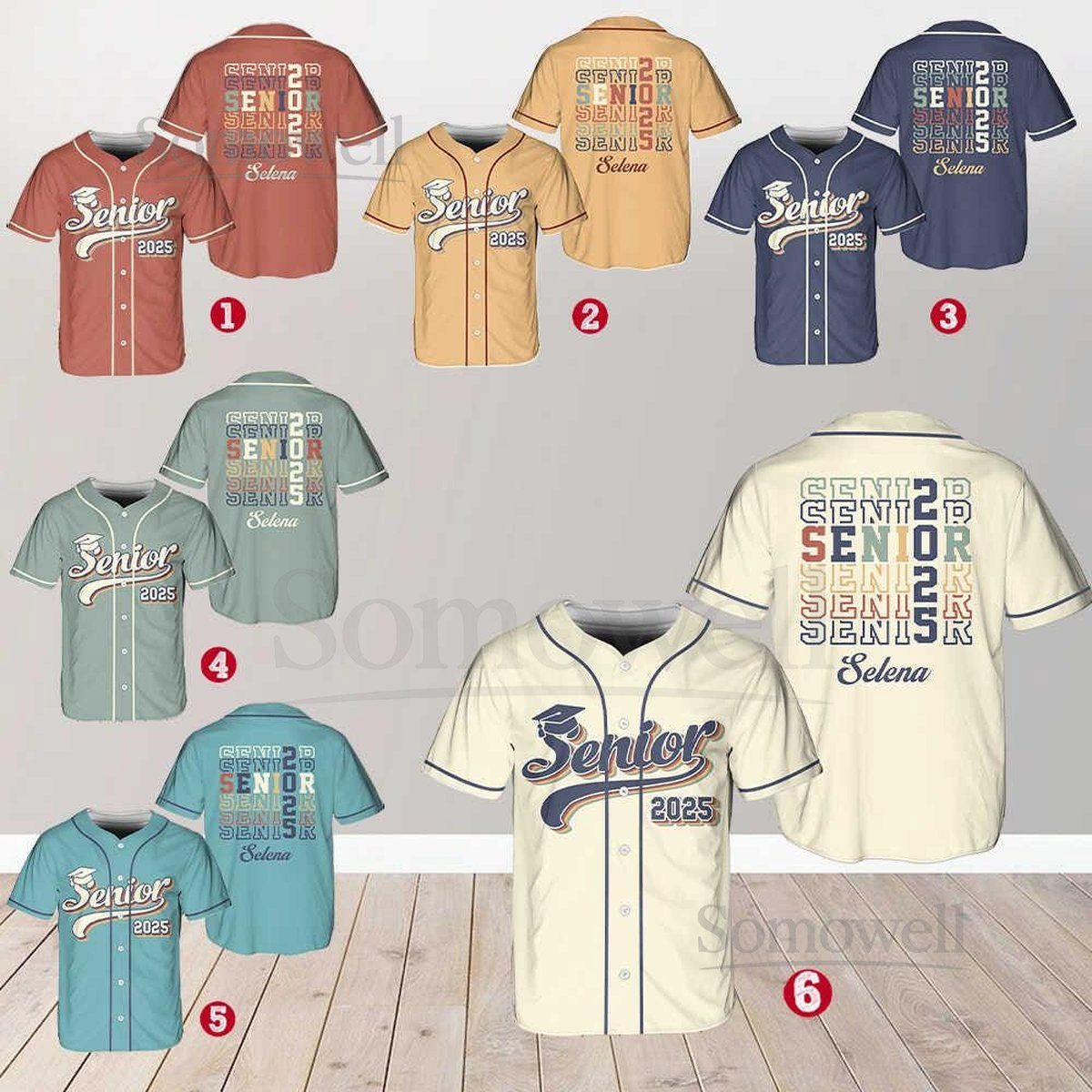 Personalized Senior 2025 Baseball Jersey with Name Graduation Year Custom YouthAdult Senior Shirt Senior 2025 Gifts_395