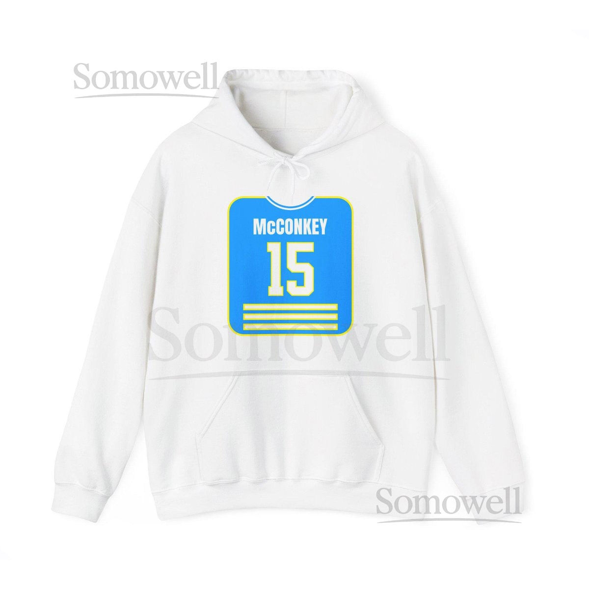 Ladd McConkey Los Angeles Chargers NFL Jersey Sweatshirt_56