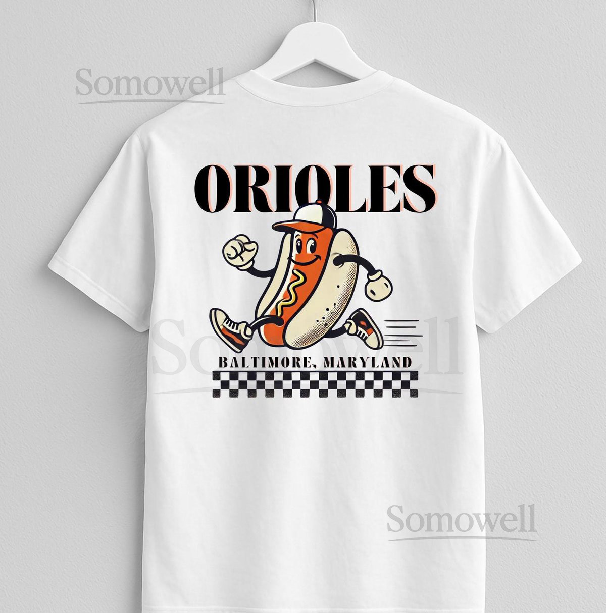 Baltimore Hotdog Baseball Graphic Tee_78