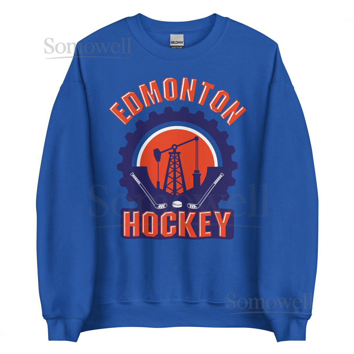 Edmonton Hockey Sweatshirt Oilers Fan Crew Neck - Oil City Pride_46