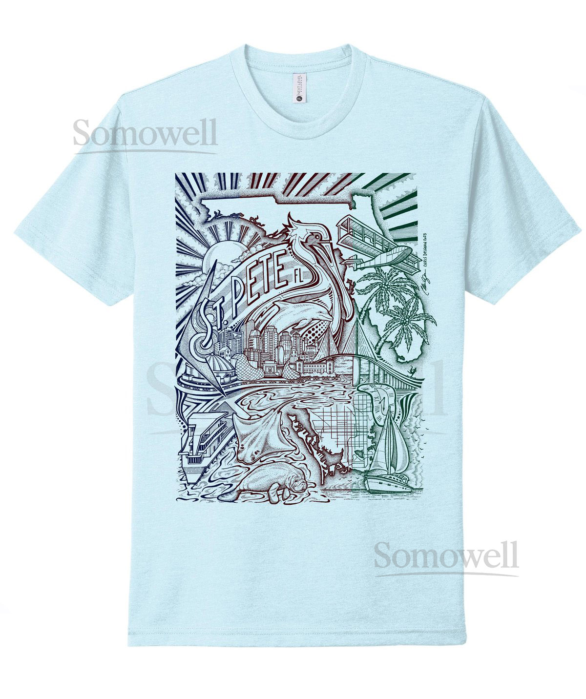 St. Pete Light Blue T-Shirt_148