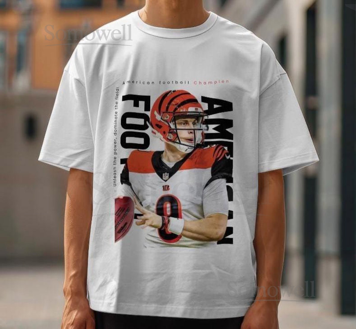 Vintage Joe Burrow T-Shirt Cincinnati Bengals 90s Style_1095