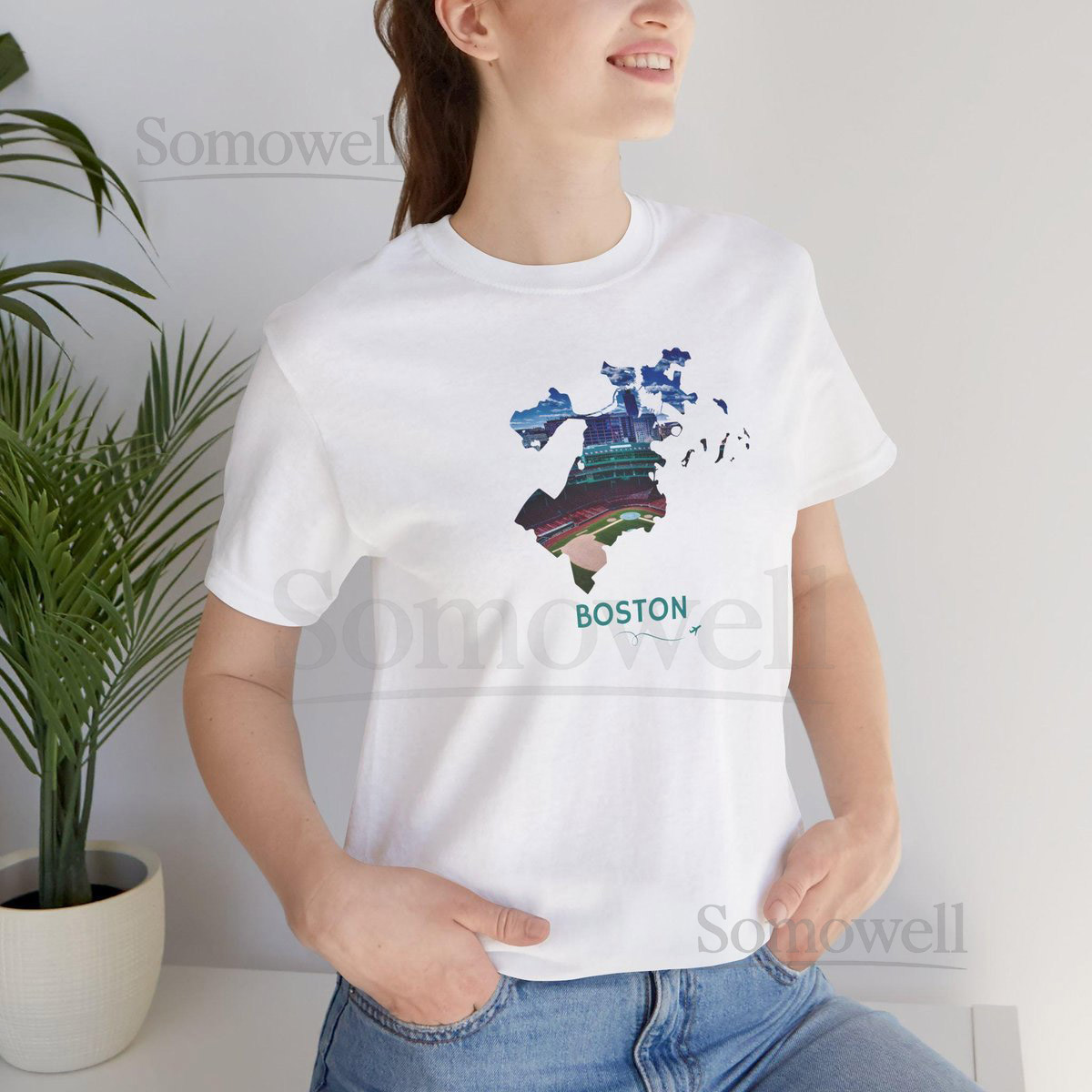 Boston Massachusetts Fenway Park T-Shirt Boston Red Sox Tee Unisex Shirt Boston Sports Fan Gift Fenway Park Outline Tee_186