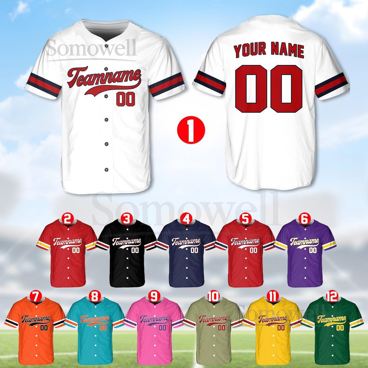 Personalized Team Name And Number Baseball Jersey Custom Baseball Jersey Shirt Baseball Jersey Uniform For Baseball Fans Baseball Lovers_555