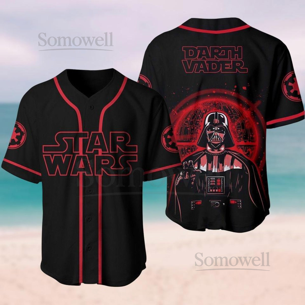 Darth Vader Baseball Jersey Star Wars Darth Vader Shirt Disneyland Family Matching Shirt Galaxy's Edge Shirt Disney Movie Shirt_47