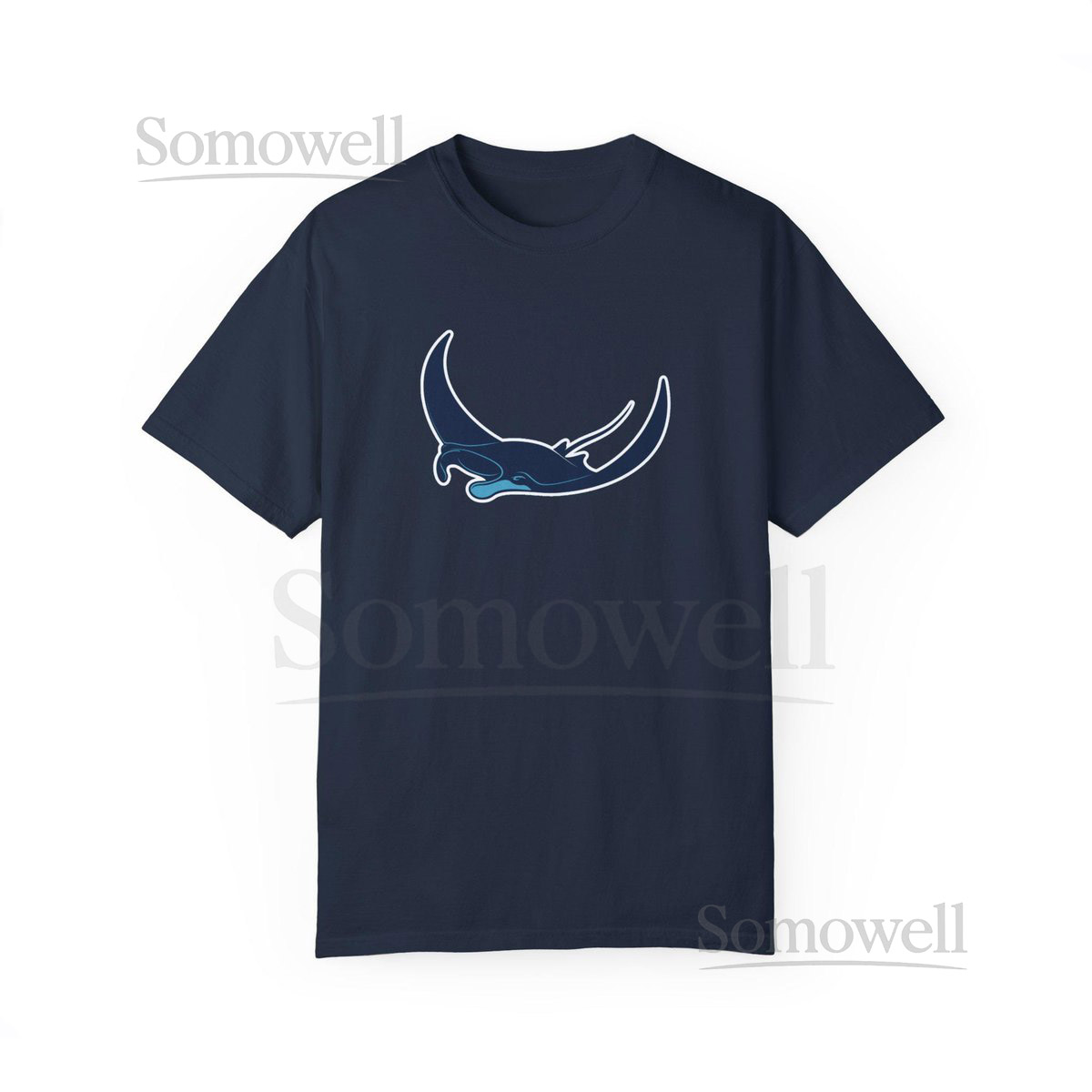 Tampa Bay Logo Unisex T-Shirt Manta Ray Design Beachwear Eco-Friendly Apparel Summer Vibes Marine Life Gift_194
