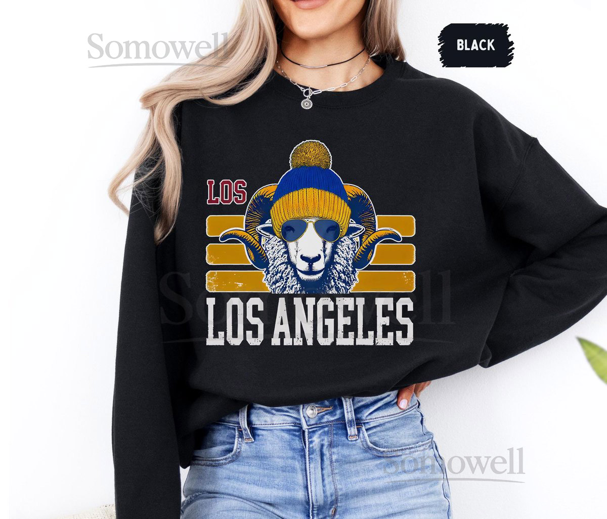 Retro Los Angeles Football Sweatshirt Vintage LA Football Crewneck Classic LA Sweater Football Fan Gift Gameday Cozy Sweatshirt_115
