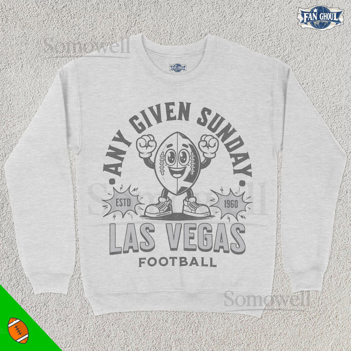 Retro Las Vegas Football Sweatshirt Vintage 70s Mascot American Sweater Football Fan Gift Football Apparel 80s Raider Merch_114
