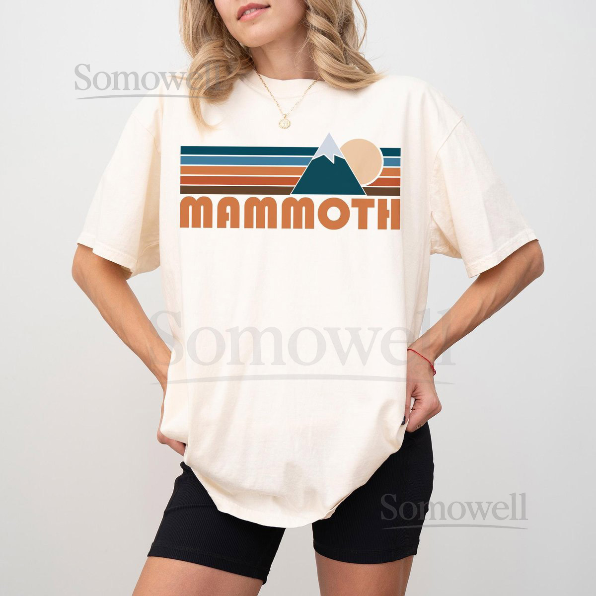 Mammoth California T-Shirt Comfort Colors Retro Graphic Tee_268