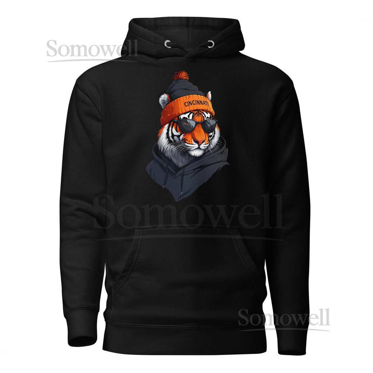 Bengal Tiger Spirit Animal Cincinnati Football Mascot Unisex Hoodie_197