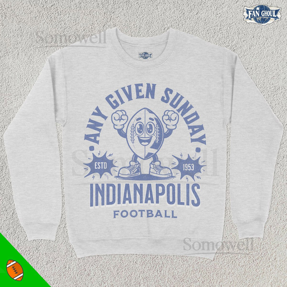 Retro Indianapolis Football Sweatshirt Vintage 70s Mascot American Sweater Football Fan Gift Football Apparel 80s Colt_806