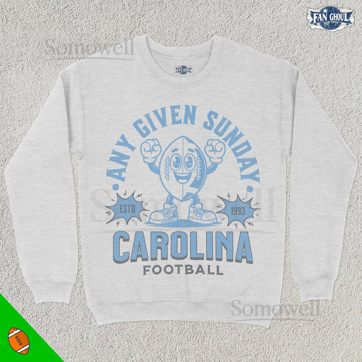 Retro Carolina Football Sweatshirt Vintage 70s Mascot American Sweater Football Fan Gift Football Apparel 80s Panther Merch_848