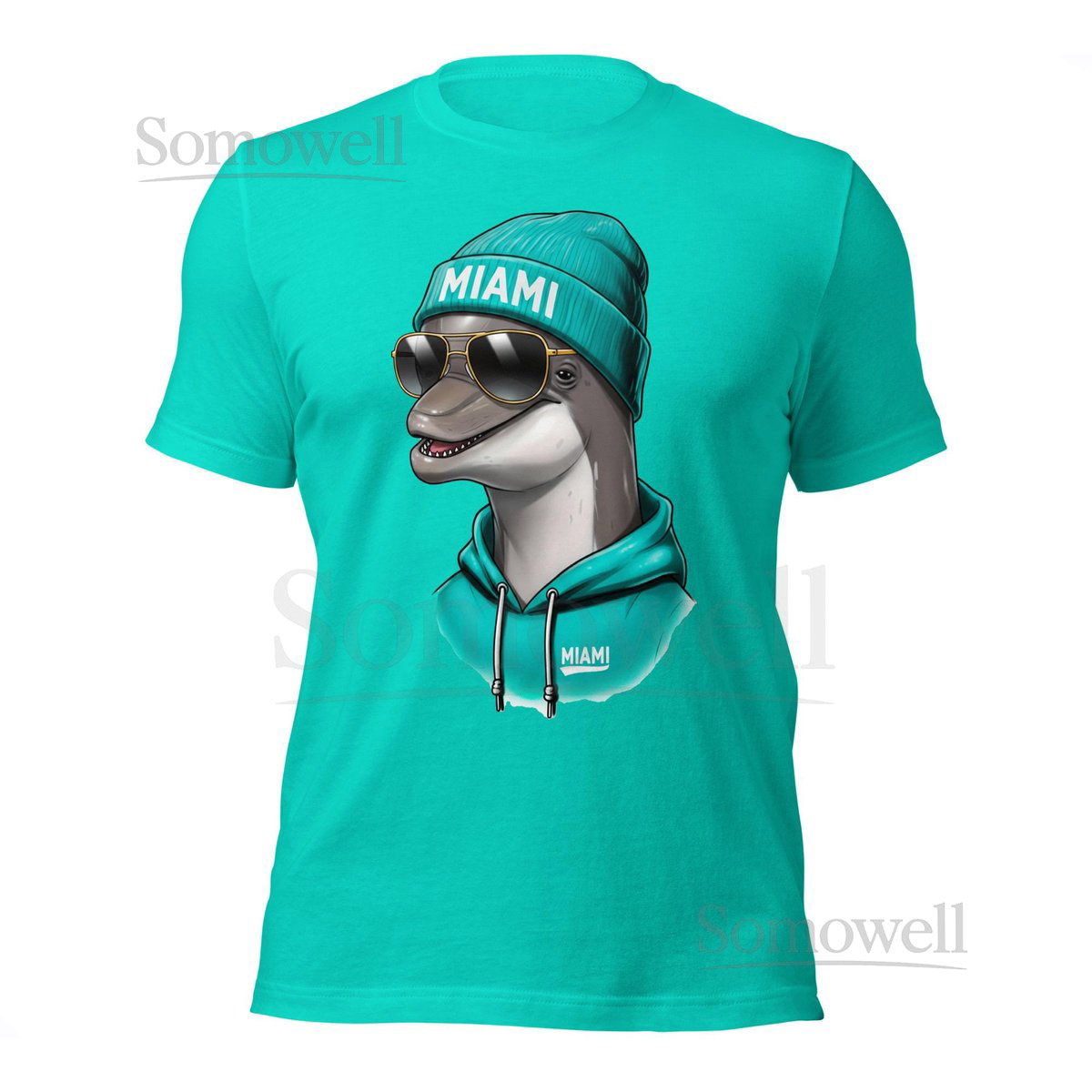 Miami Spirit Animal Dolphin Football Fan Mascot Unisex t-shirt_466
