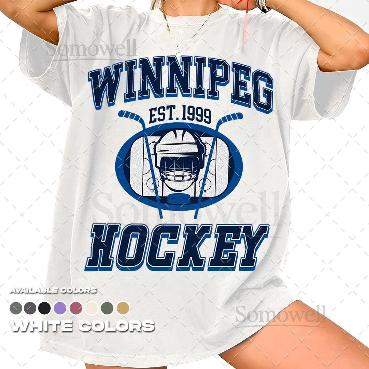 Winnipeg Jets 1999 T-Shirt Hockey Team Shirt NHL Shirt Gameday T-Shirt Vintage New York Hockey Fan Shirt Comfort Colors Unisex T-Shirt_808