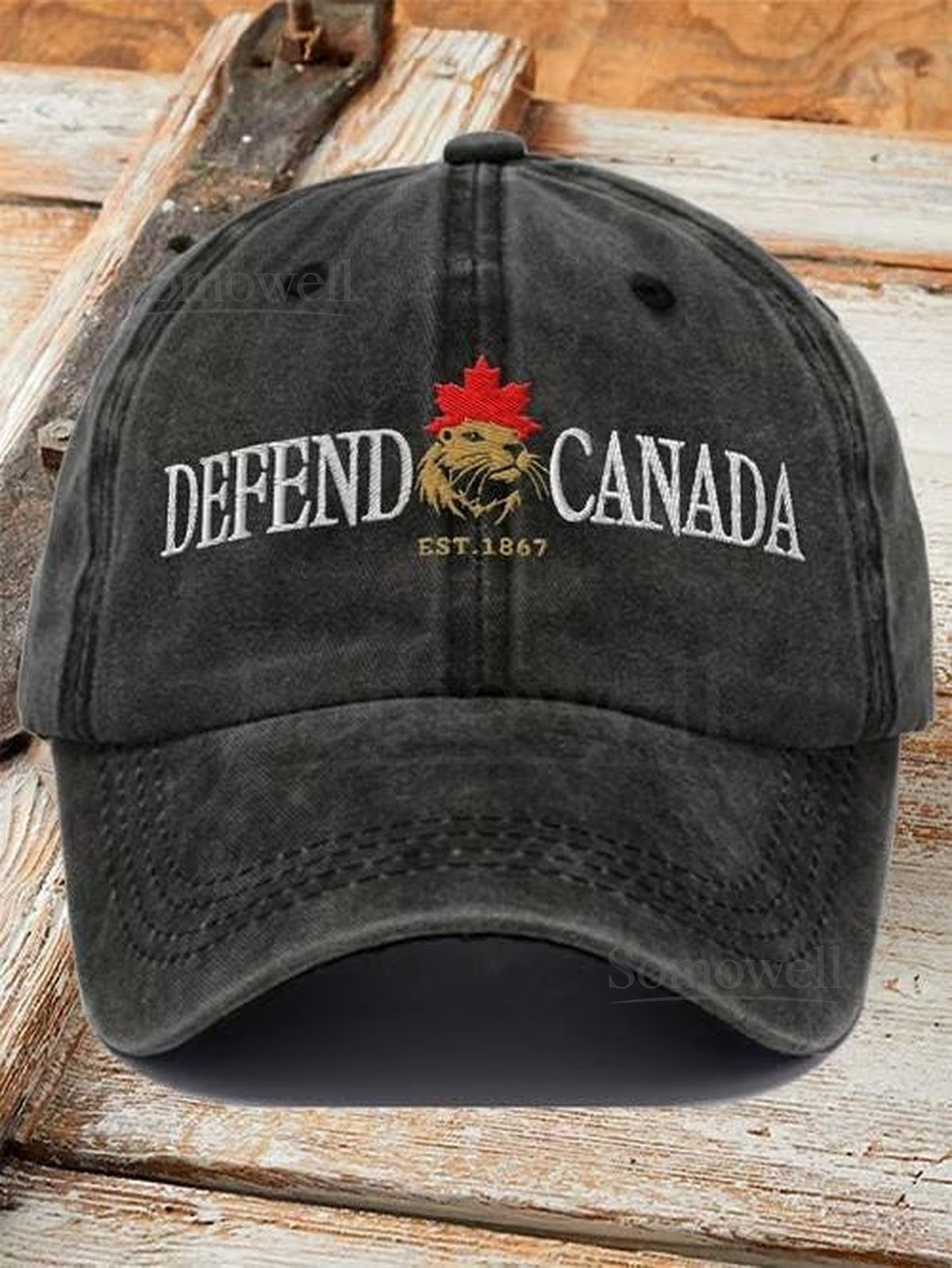 Embroidered Defend Canada Est 1867 Cap Canada Hat Unisex Cap Canada Is Not For Sale Hat Elbows Up Never 51 Classic Hat Men Cap_73