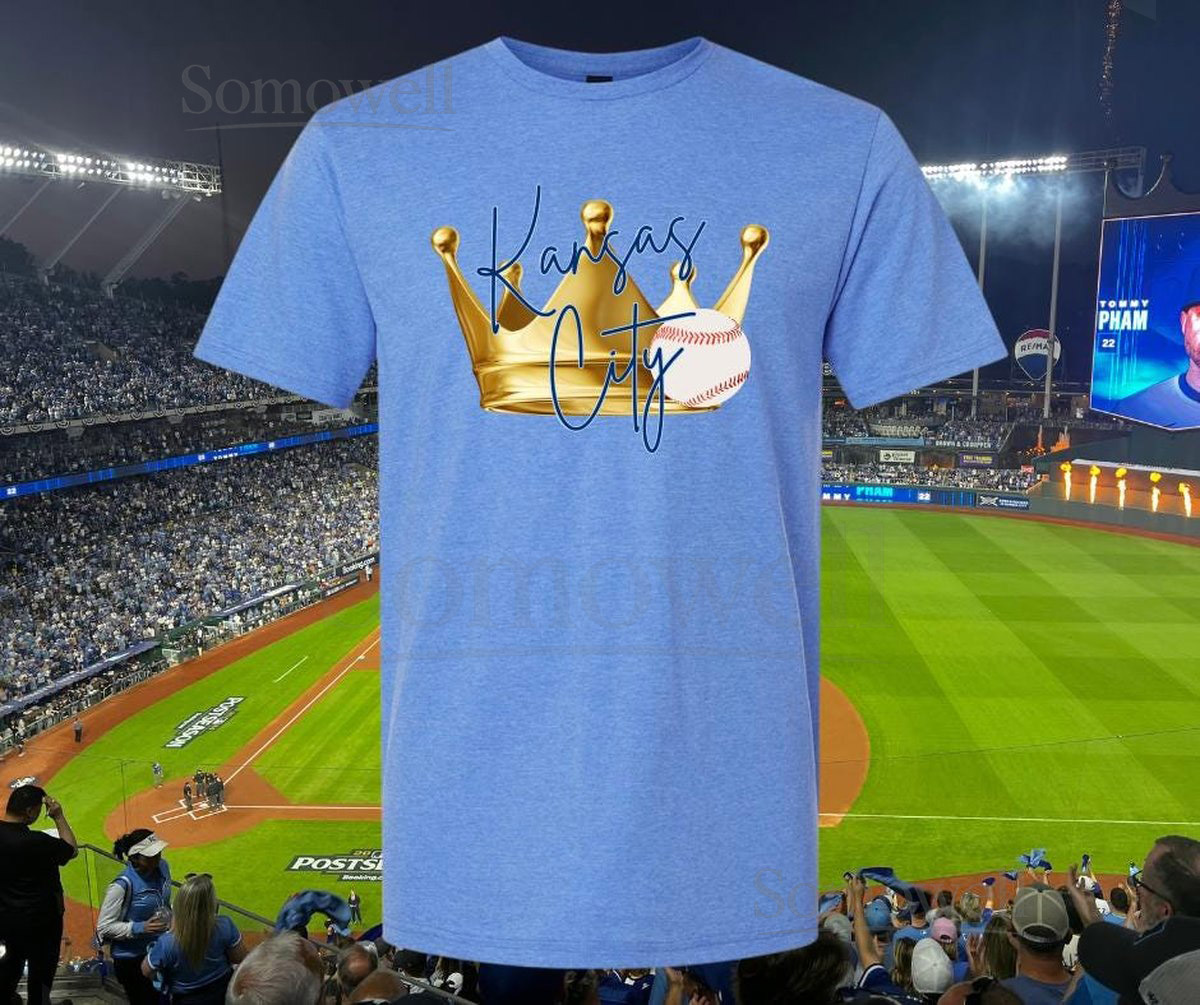 Kansas City Royals Crown Baseball Tee_421