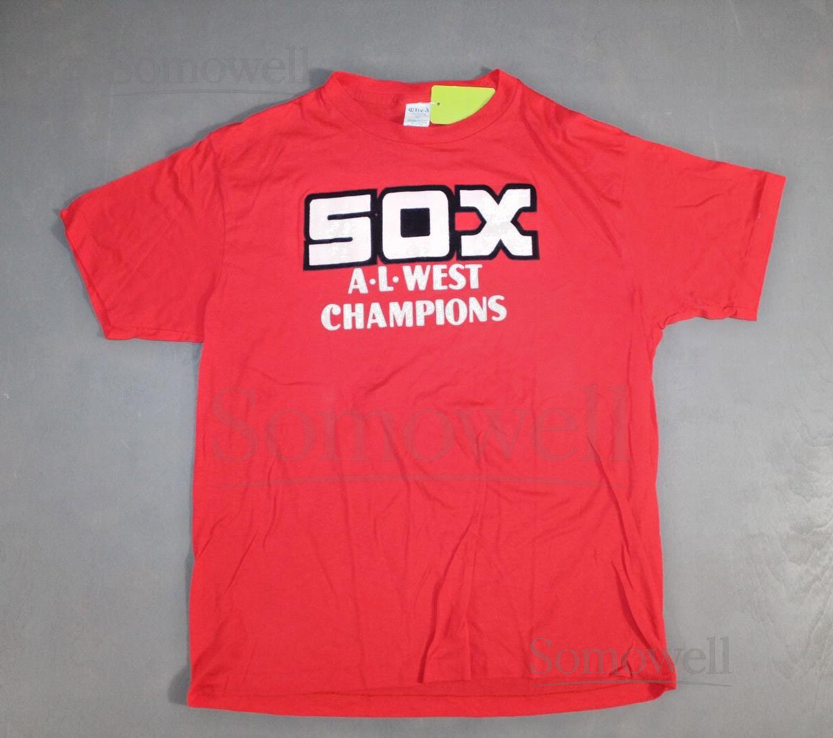 Vintage Chicago White Sox 1983 MLB T shirt Red Single Stitch Medium_460