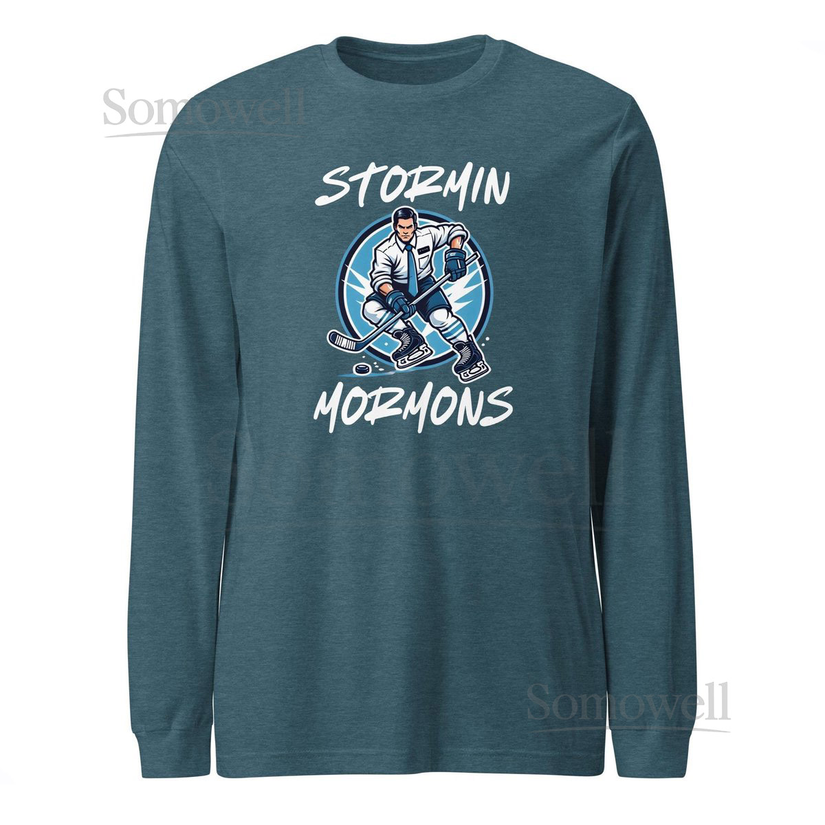 Utah Stormin Mormons NHL Hockey Long Sleeve Tee unisex_647