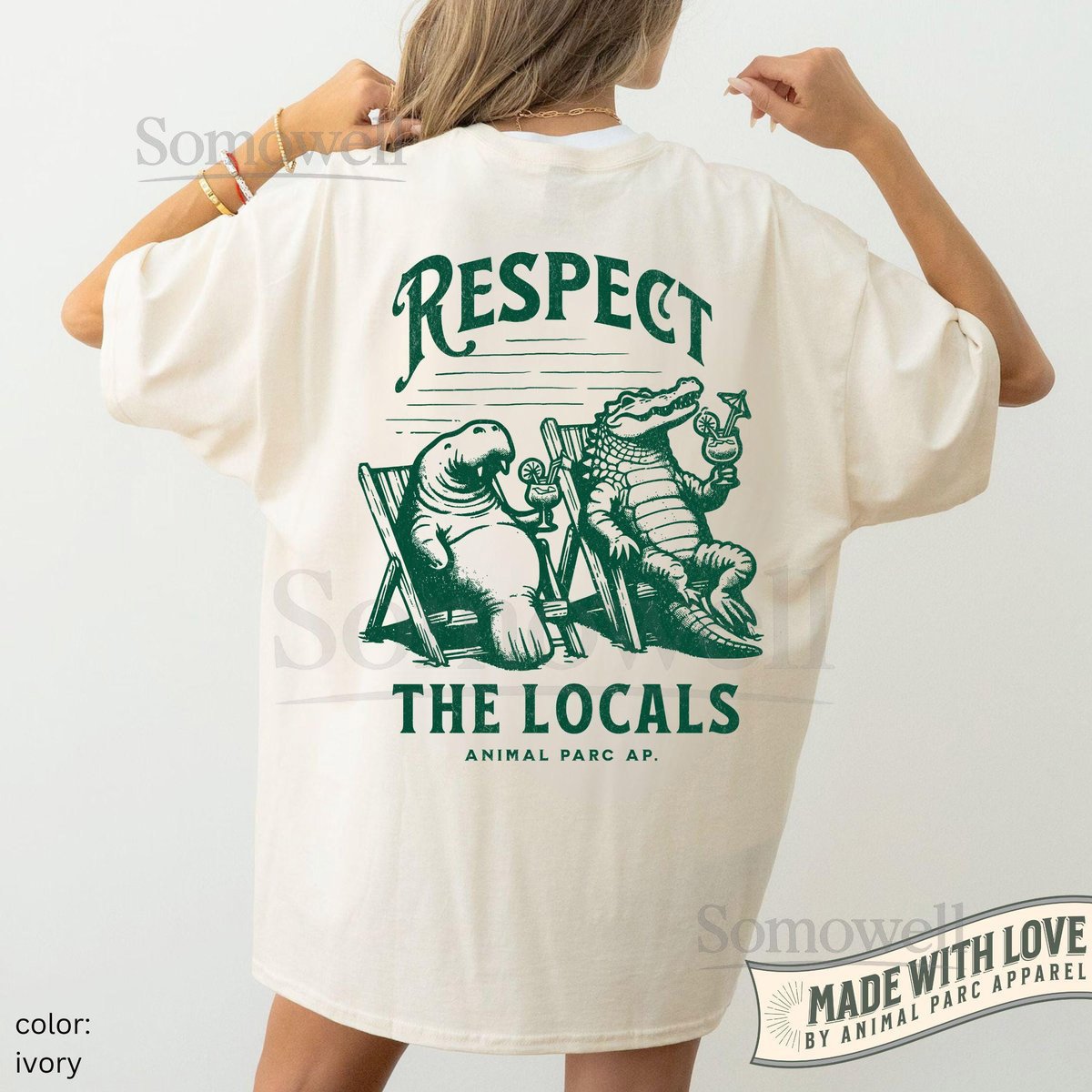 Everglades Florida Crocodile Manatee Shirt Respect The Locals Vintage T Shirt Gift Florida Lifestyle Everglades Funny Florida Tee Alligator_435
