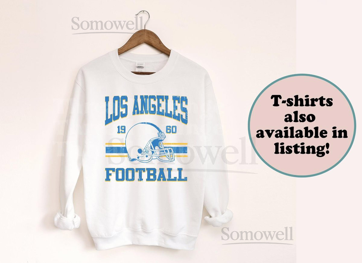 Vintage Los Angeles Crewneck Sweatshirt T-Shirt Vintage Tee shirt T-shirt gifts for her For Him DTG Football Fans Gifts Game_137