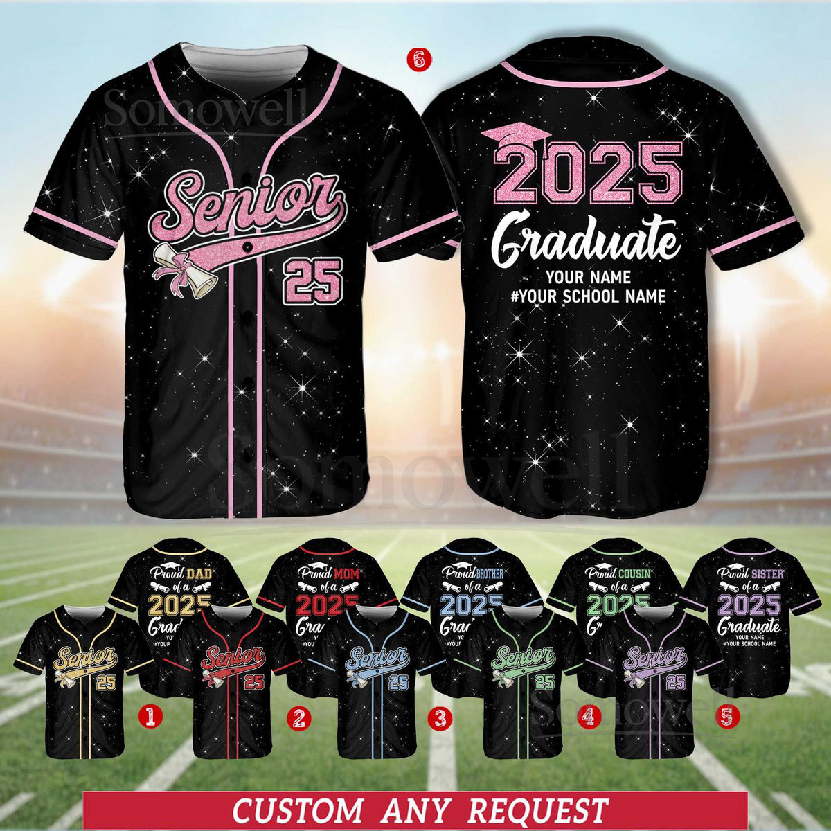 Personalized Proud Family Baseball Jersey Custom Senior 2025 Graduate Baseball Jersey Graduation 2025 Jersey Senior 2025 Gifts_351