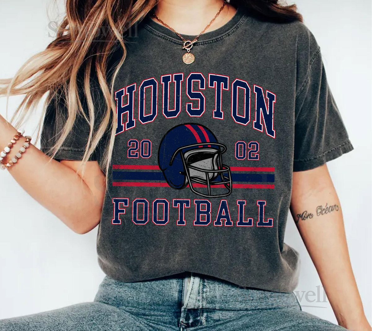 Comfort Colors Vintage Houston Texan Football T-Shirt Texan T-shirt Retro Houston Football Shirt Houston T-Shirt Houston F_77