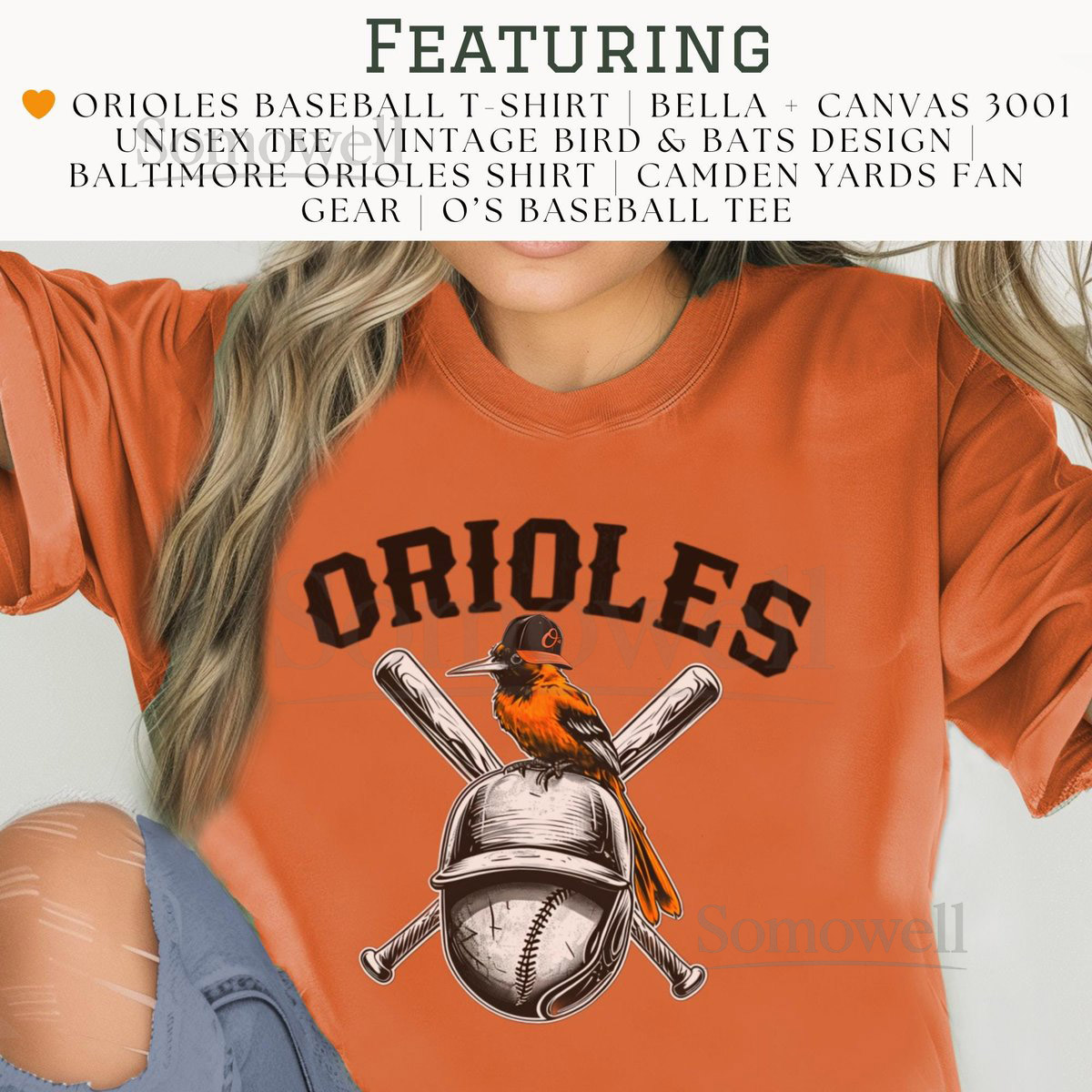 Orioles Baseball T-Shirt Unisex Tee Vintage Bird Bats Design Baltimore Orioles Shirt Camden Yards Fan Gear Os Baseball Tee_493