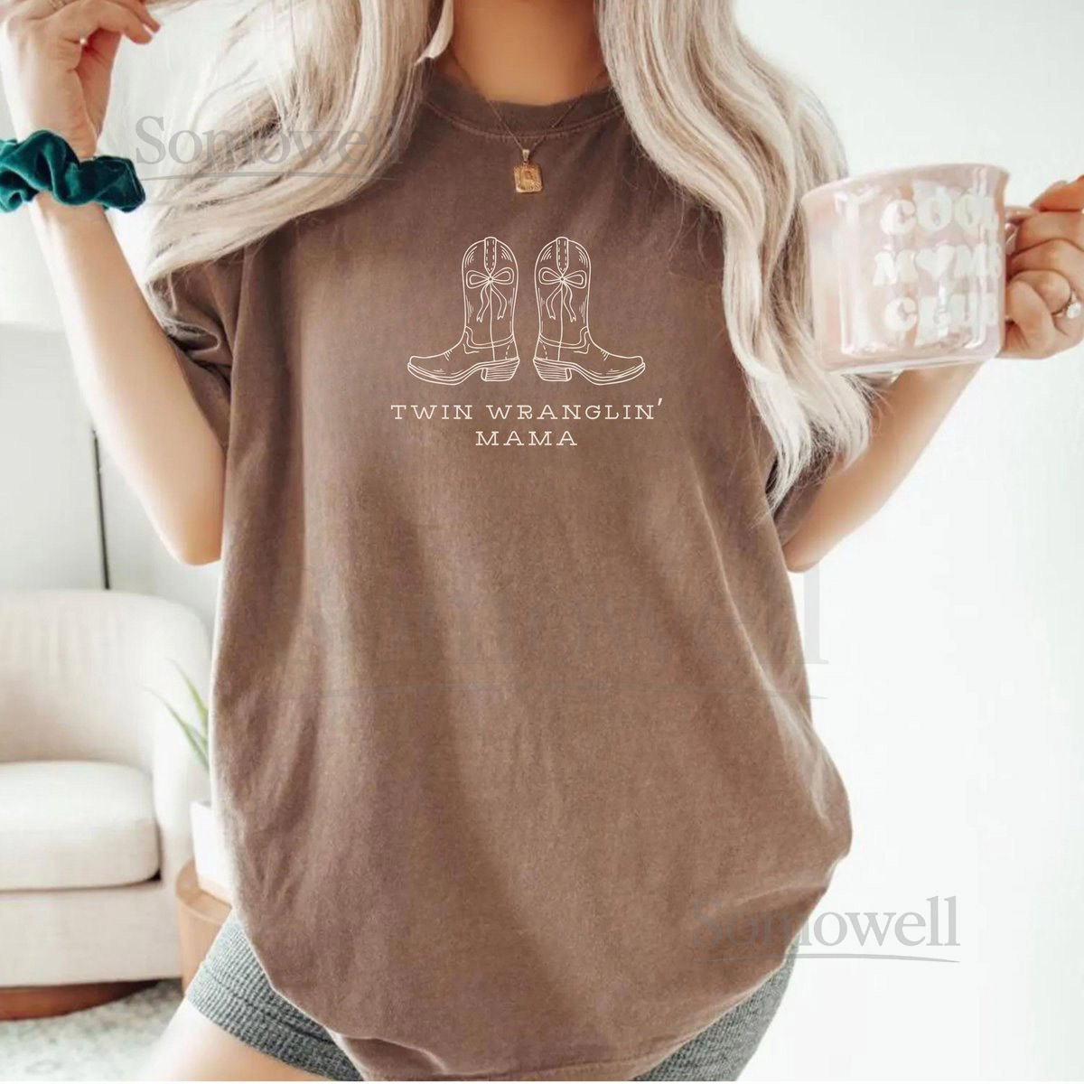 Twin Mom Mother of Twins Gift Mother's Day Gift Twin Pregnancy Announcement In My Twin Mom Era Funny Twin Mama Shirt Daughter In Law Gift_826