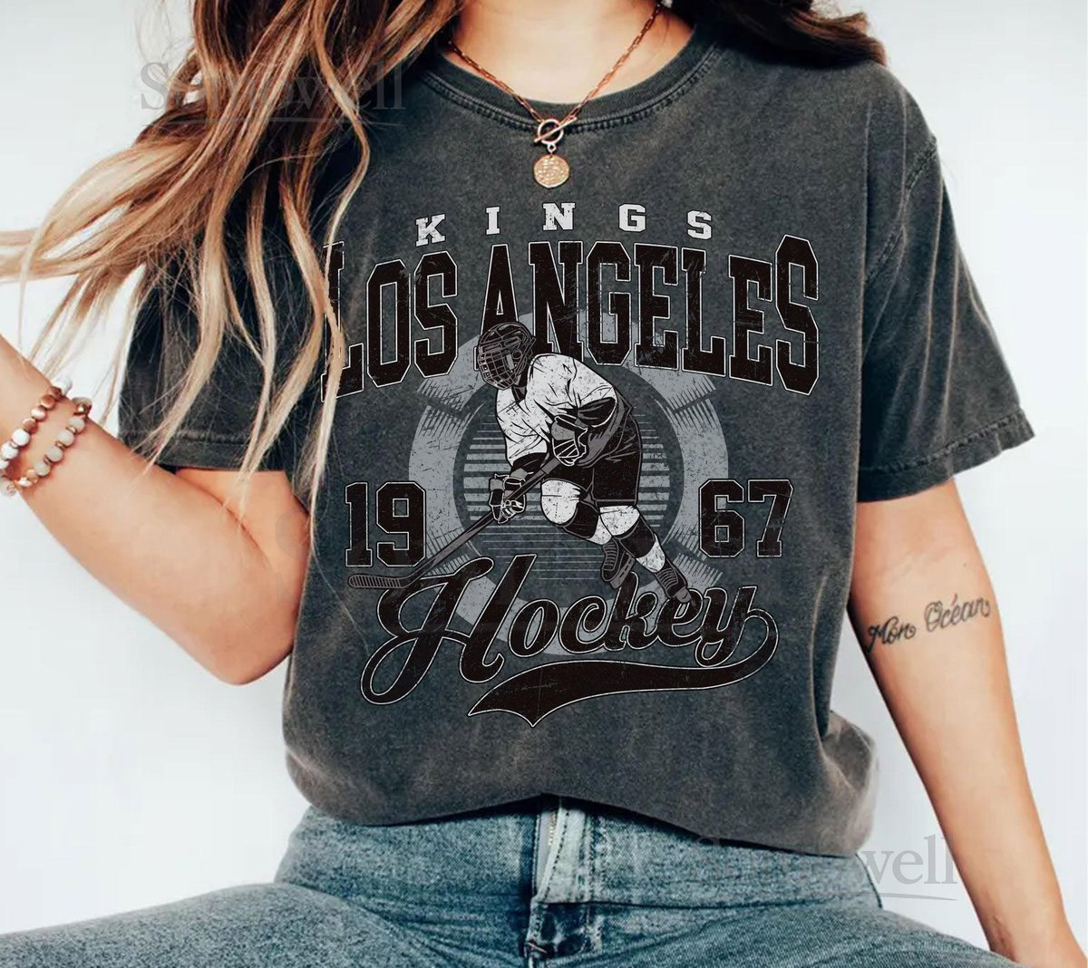 Comfort Colors Vintage Los Angeles King T-Shirt Los Angeles KingT-shirt Kings T-Shirt Hockey Fan T-Shirt Retro Los Angeles Ice Hockey_98