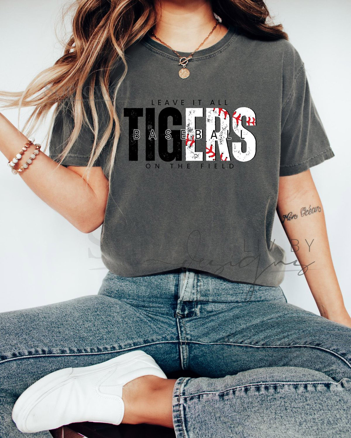 Leave It On The Field Tigers Baseball Comfort Colors Shirt Vintage Baseball Fan Tee Unisex Comfort Tee_540