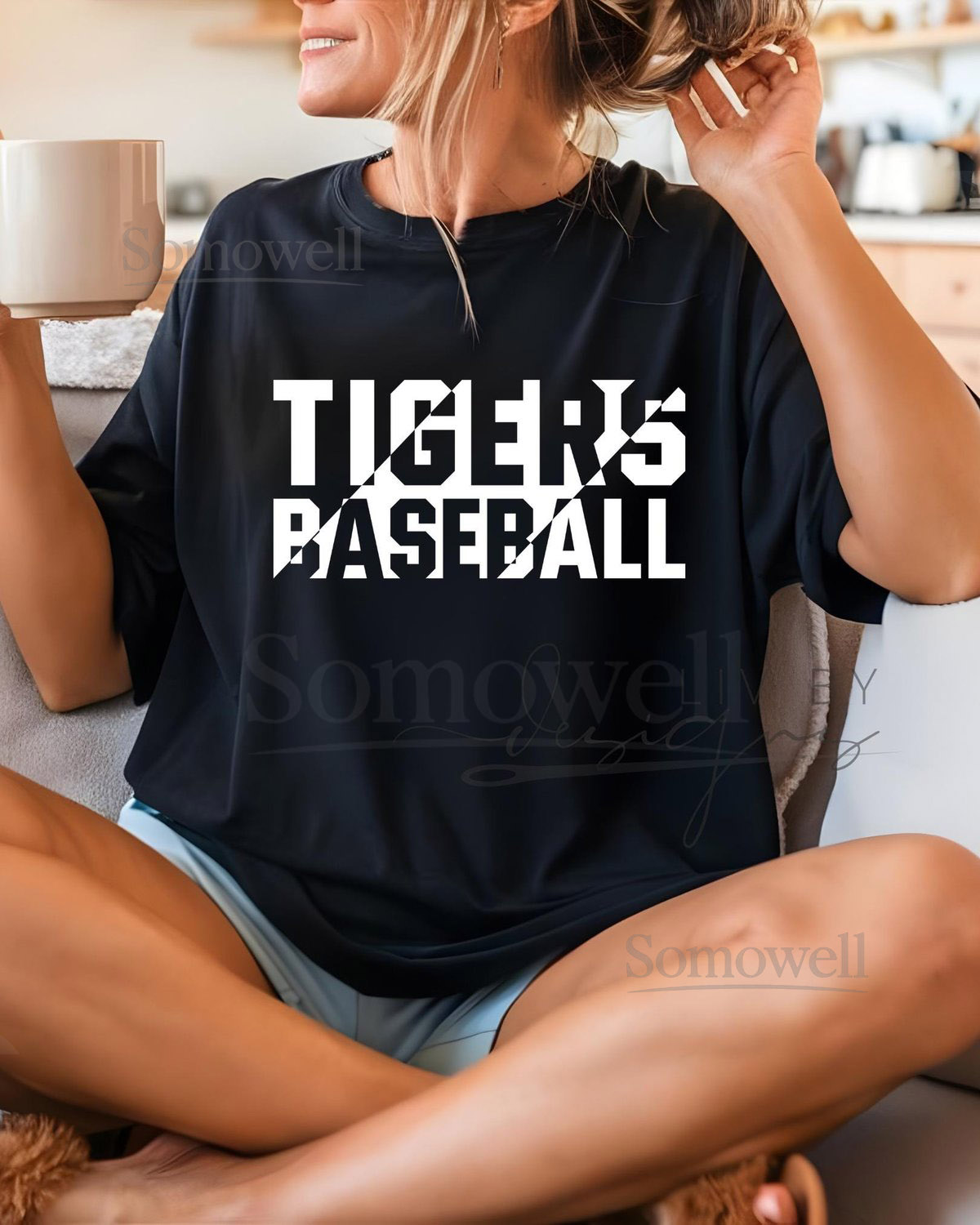 Tigers Baseball Shirt Comfort Colors Tee DTF Baseball Fan Shirt Detroit Tigers Inspired Game Day Tee Casual Sportswear_800