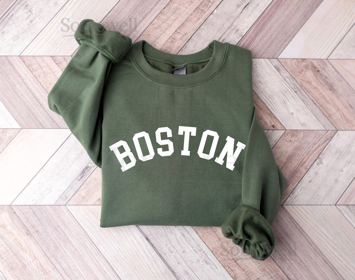 Boston Sweatshirt Boston Support Sweatshirt Boston Lover Sweatshirt Boston City Gift Boston Hoodie Vacation Sweater Boston Lover Gift_222