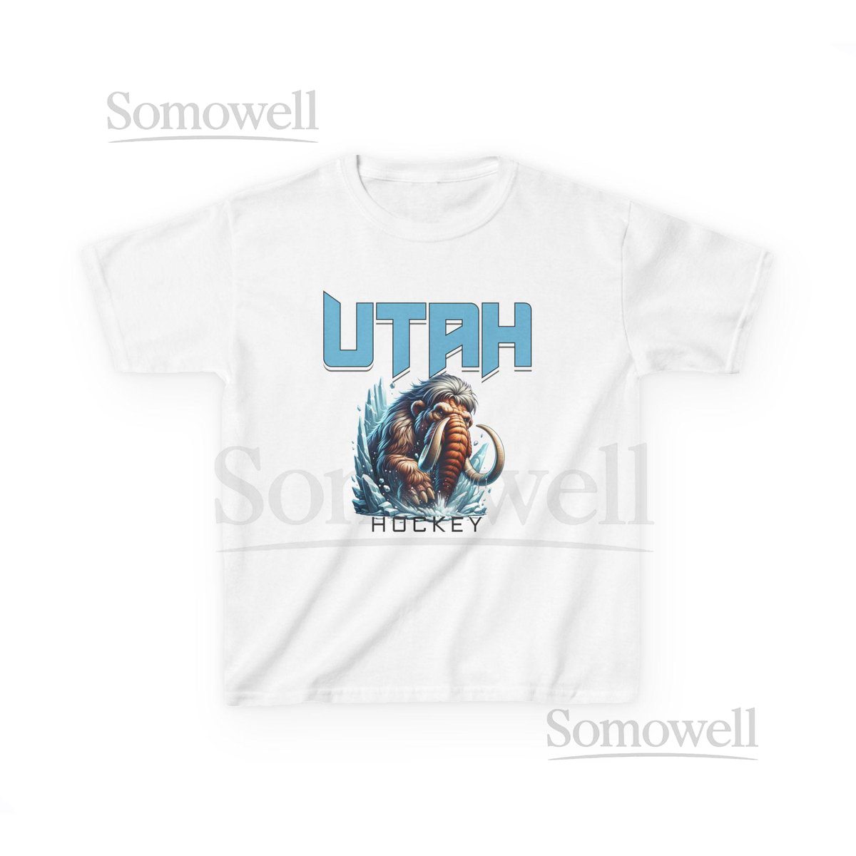 Utah Mammoth Hockey Kids T-shirt NHL Fan Tee_621