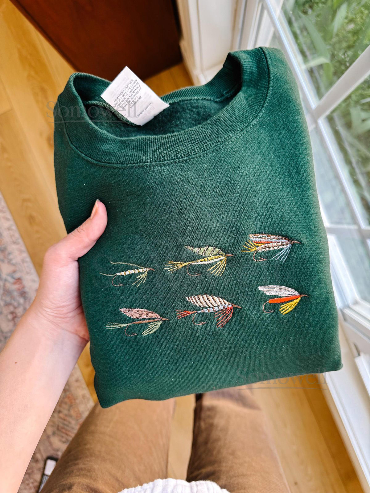 Fly Fishing Embroidered Crewneck_114