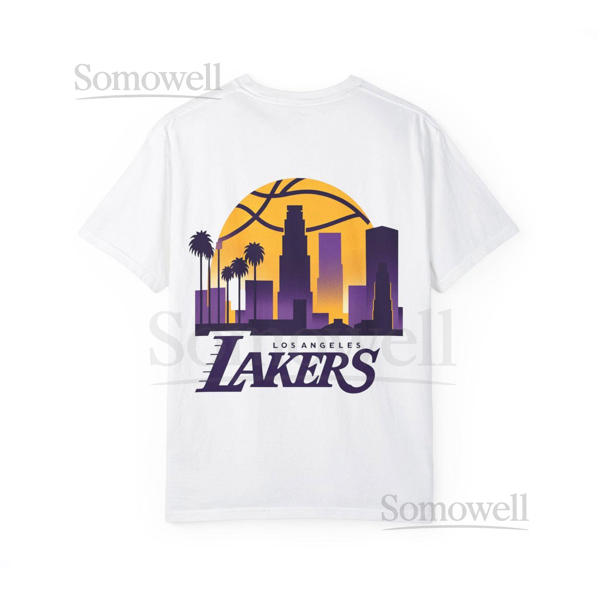 Los Angeles Lakers T-Shirt Garment-Dyed NBA Fan Tee_295