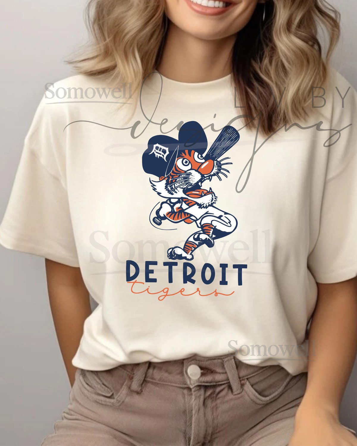 Detroit Baseball Comfort Colors Tee Vintage Tiger Graphic Shirt DTF Transfer T-Shirt Retro Sports Fan Gift Game Day Top_114