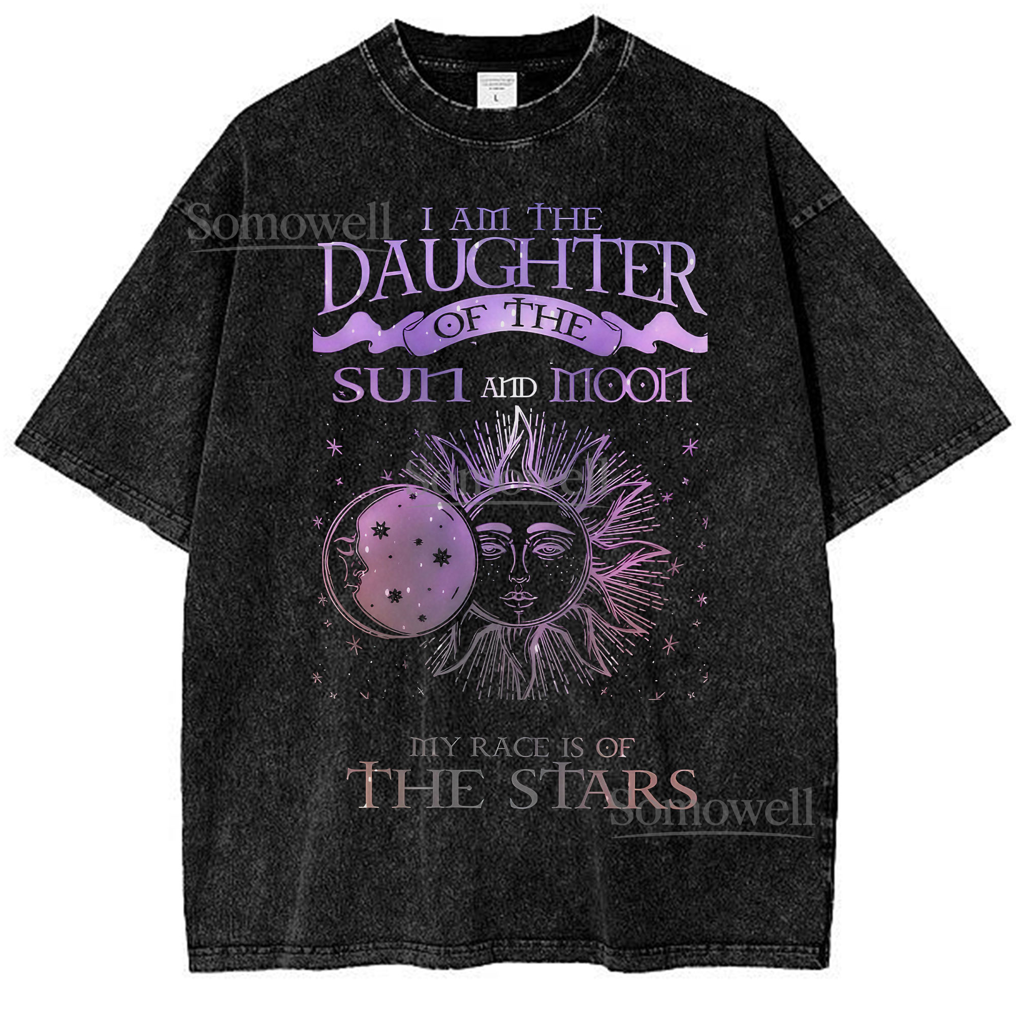 Sun and Moon Daughter Spiritual Star ,hoodie sweatshirt vintage