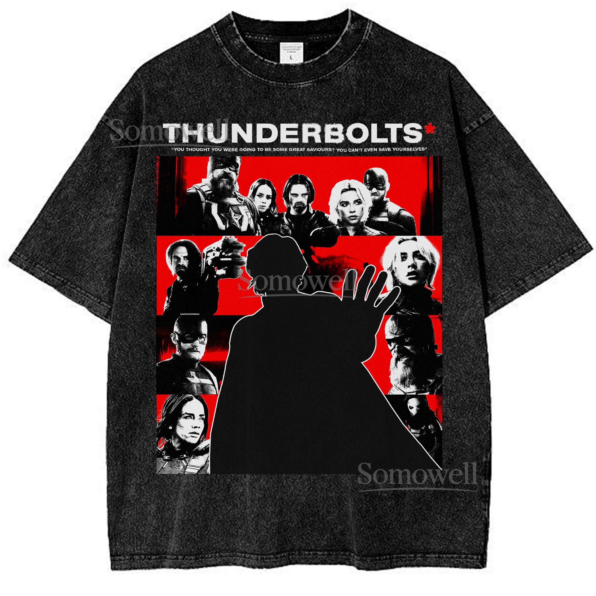 Thunderbolts Marvel Superhero Cast Graphic ,hoodie sweatshirt vintage