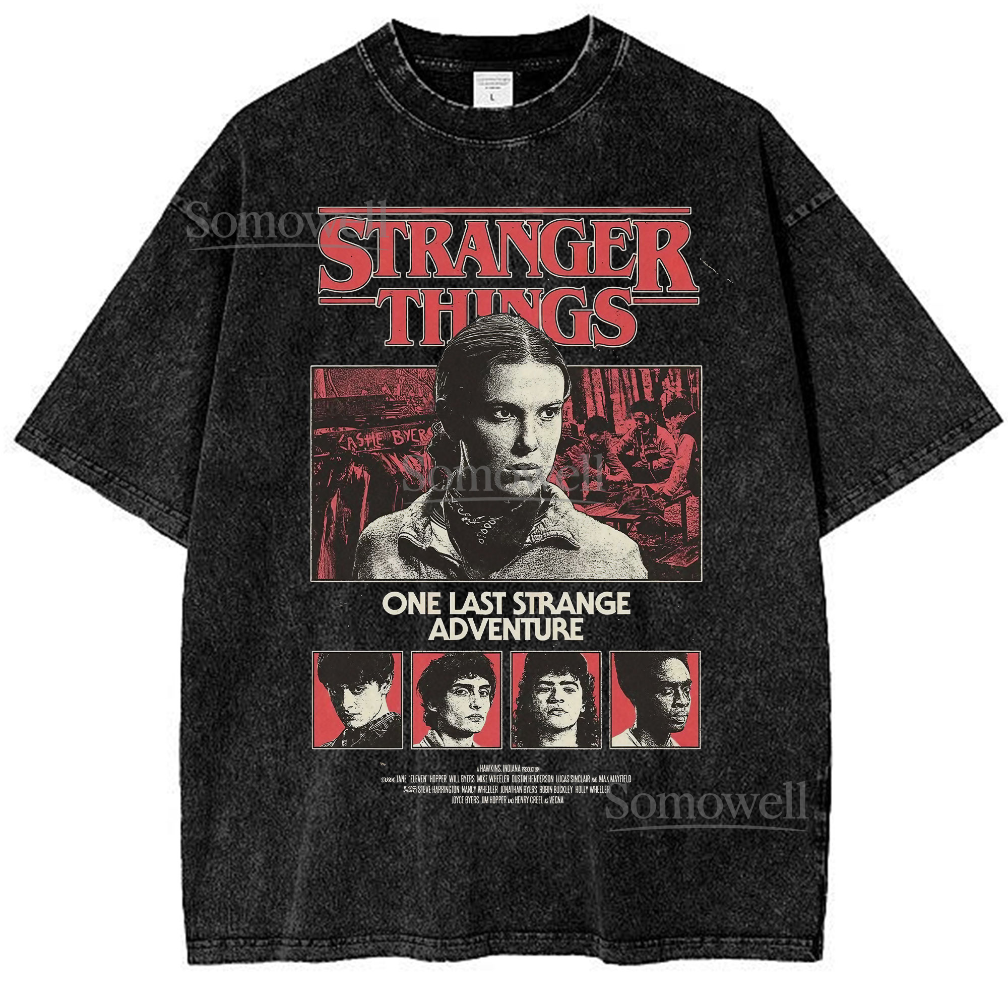 Stranger Things One Last Adventure T-Shirt, Vintage Stranger Things Movie Poster Shirt, Retro Cast Graphic ,hoodie sweatshirt vintage for Fans