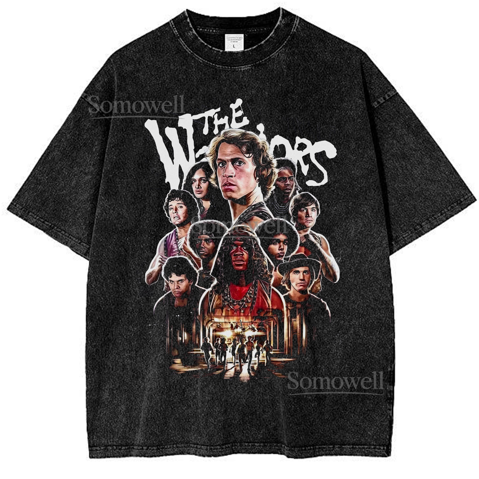 The Warriors Movie Cast Vintage Art Poster ,hoodie sweatshirt vintage