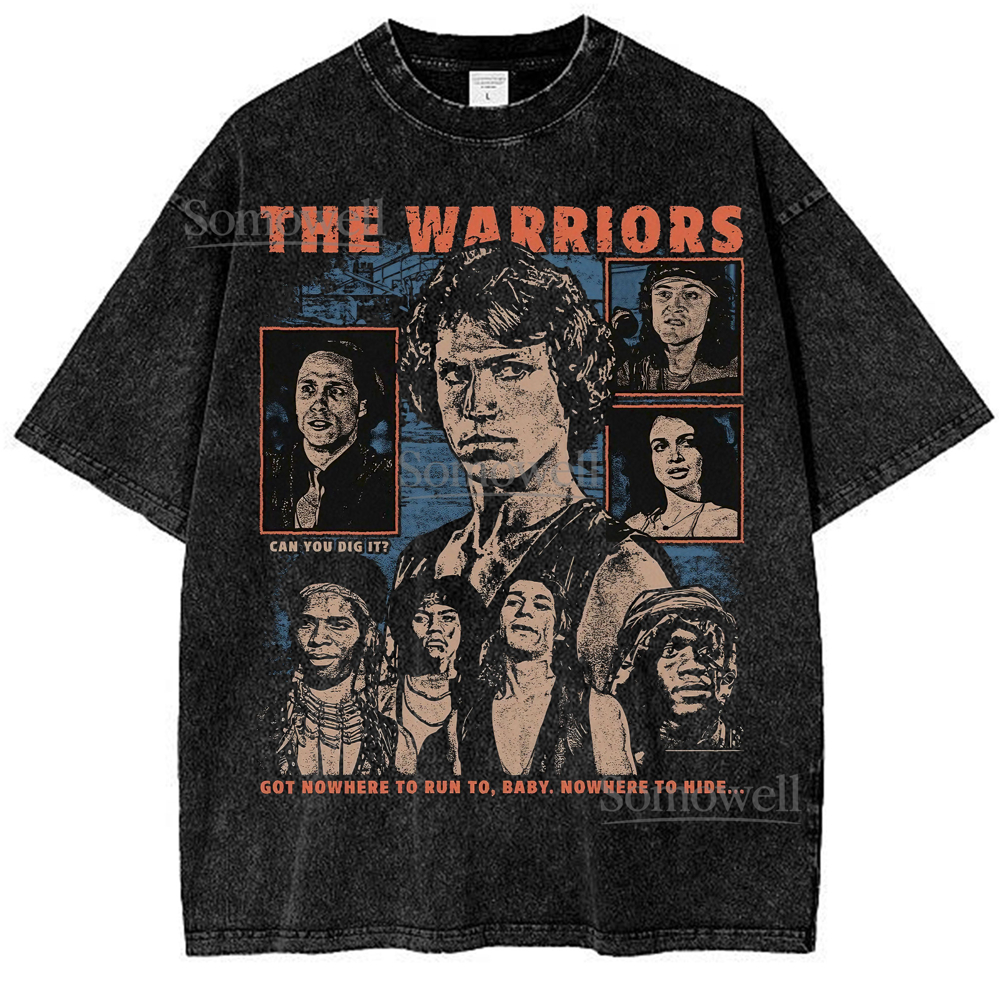 The Warriors Nowhere to Run Baby Graphic ,hoodie sweatshirt vintage