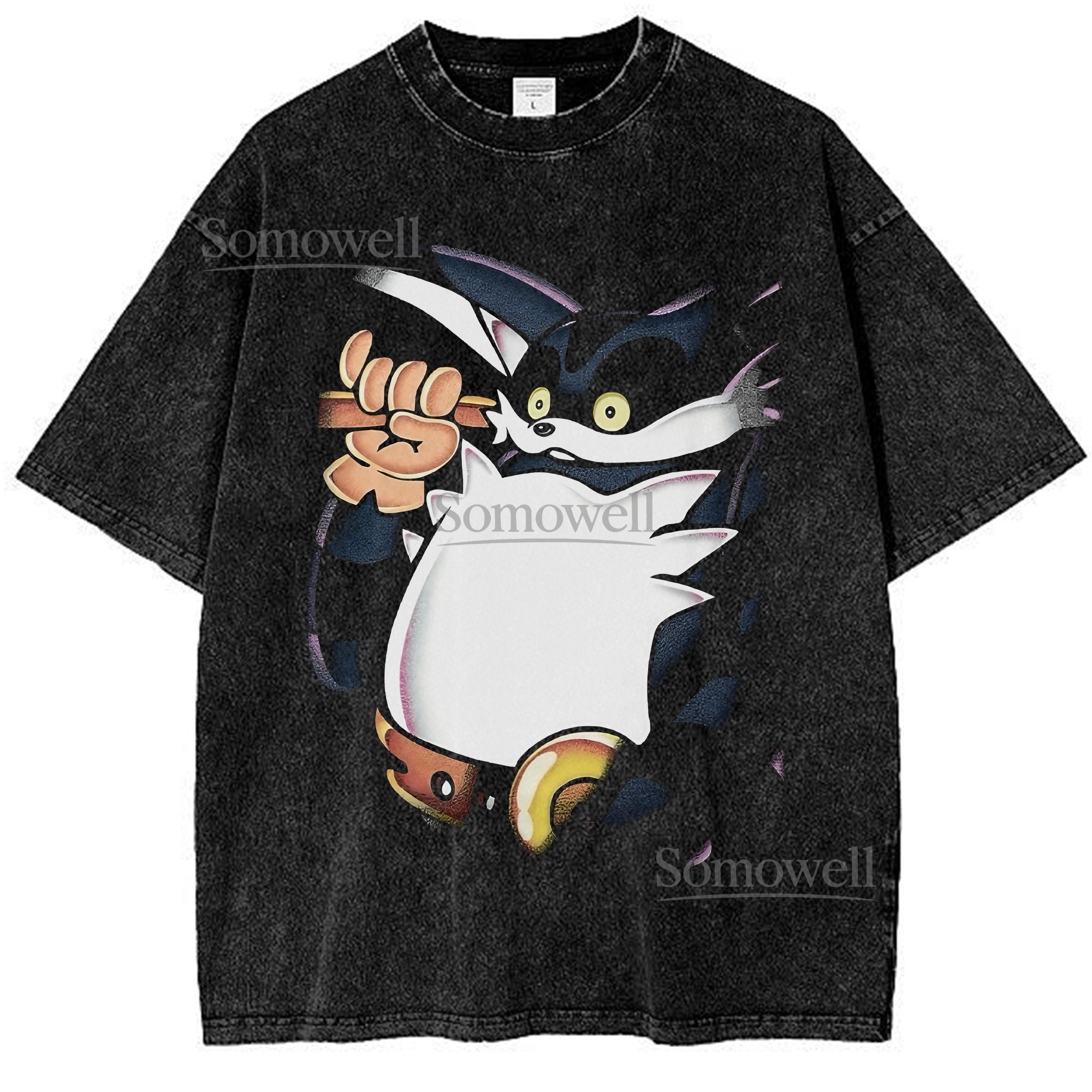 Big the Cat Fishing Pose Purple Cat Anime Graphic ,hoodie sweatshirt t shirt vintage Sonic Game T Shirt