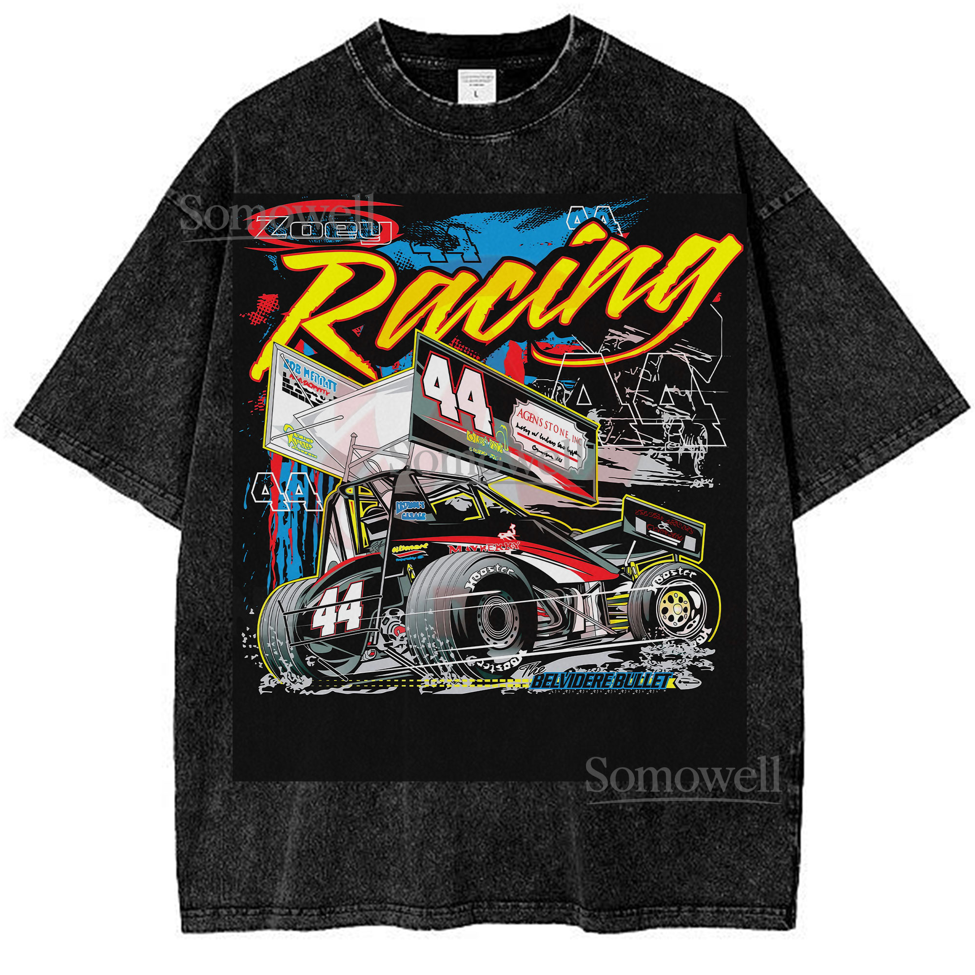 Racing Sprint Car Belvidere Bullet 44 Graphic ,hoodie sweatshirt vintage